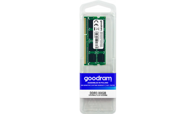 Goodram 4GB DDR3 mälumoodul 1333 MHz