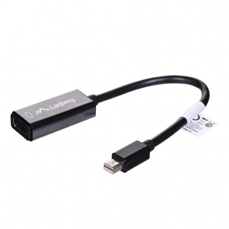 Lanberg AD-0005-BK videokaabli adapter 0,2 m Mini DisplayPort HDMI Type A (Standard) must