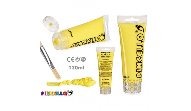 Akrila krāsa Pincello AC120-9 Dzeltens 120 ml