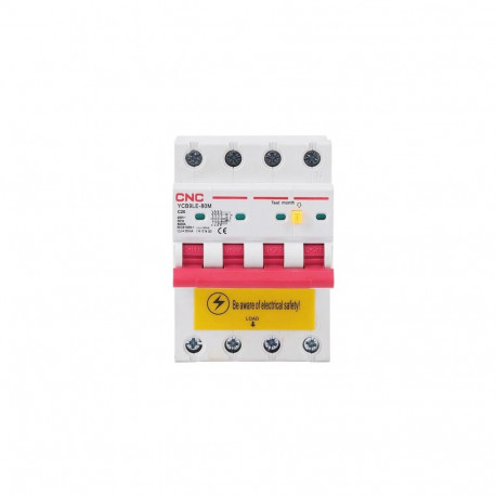 Residual Current Breaker with Over-Current, 4P, 20A, class C, 30mA, 6kA