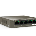 Tenda TEG1105P-4-63W-EU network switch Gigabit Ethernet (10/100/1000) Power over Ethernet (PoE) Grey