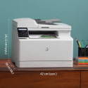 HP Color LaserJet Pro MFP M183fw, Print, Copy, Scan, Fax, 35-sheet ADF; Energy Efficient; Strong Sec