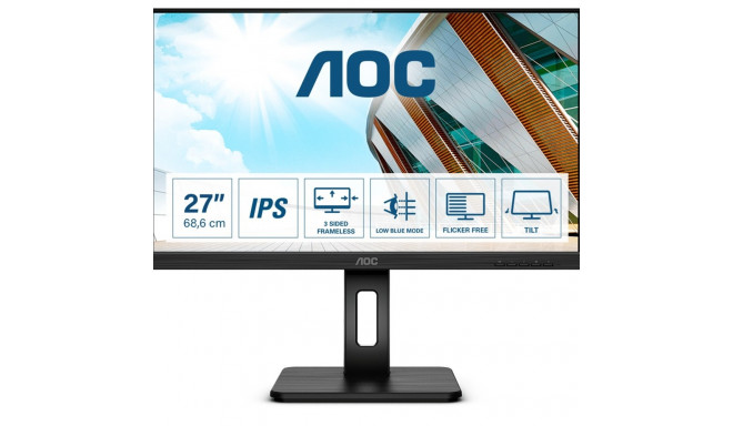 AOC 27P2Q LED ekraan 68,6 cm (27") 1920 x 1080 pikslit Full HD must
