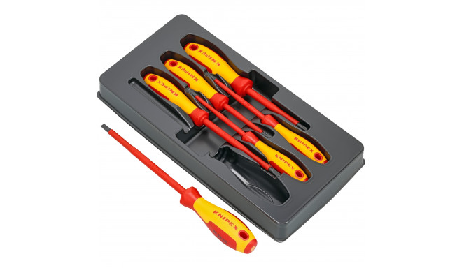 KNIPEX screwdriver set 00 20 12 V01 VDE (red/yellow, 6 pieces)