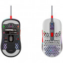 CHERRY Xtrfy M42 RGB, gaming mouse (gray/red)