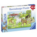 Ravensburger pusle 2x24 tk Hobused