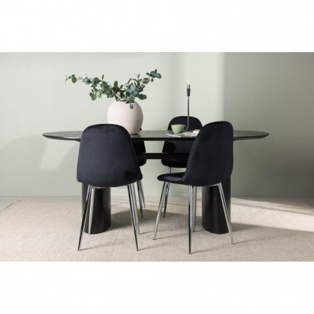 Söögitoa komplekt Isolde&Polar 4 tooli