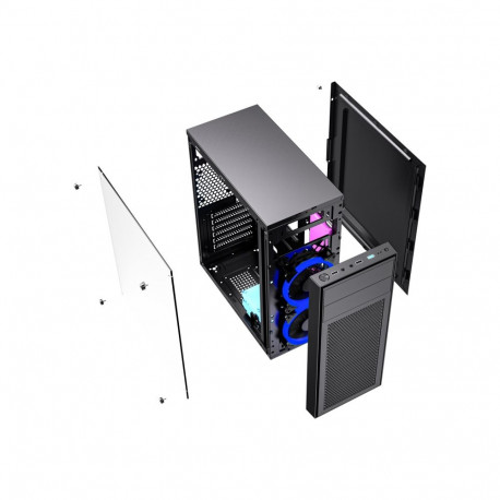 GEMBIRD Gaming Computer Case Fornax M100B Blue Fans