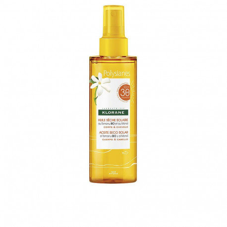 KLORANE POLYSIANES MONOÏ Y TAMANU BIO aceite seco solar SPF30 200 ml