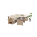 OUTD FURN SET PALOMA CORNER 6 SEAT TABLE