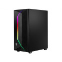 MSI computer case MAG Vampiric 100R V100R Mid Tower Gaming ARGB PWM, black