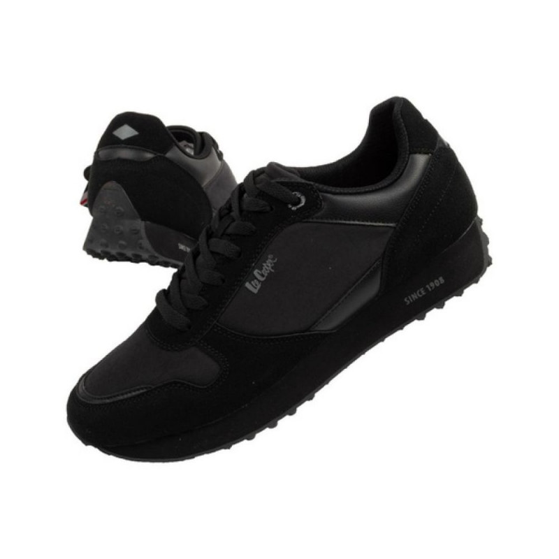 Lee cooper black sports shoes on sale