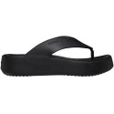 Klapki damskie Crocs Getaway Platform Flip czarne 209410 001 41-42