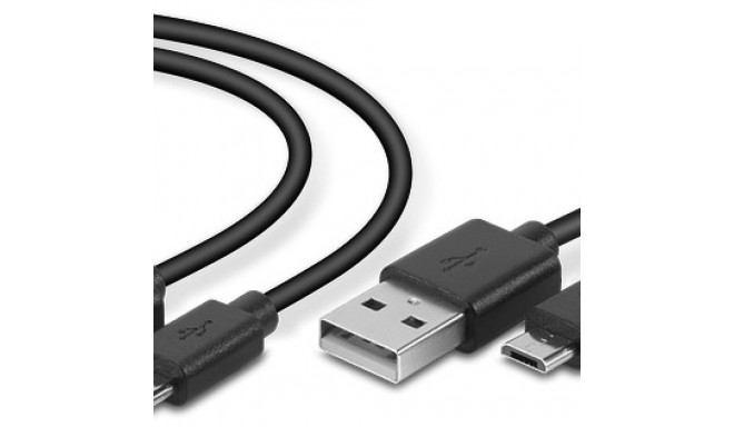 STREAM Play & Charge USB Cable Set - for PS4, black