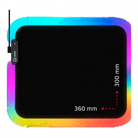Lorgar Steller 913, Gaming mouse pad, High-speed surface, anti-slip rubber base, RGB backlight, USB 