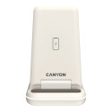 CANYON WS-304, Foldable 3in1 Wireless charger, with touch button for Running water light, Input 9V/2