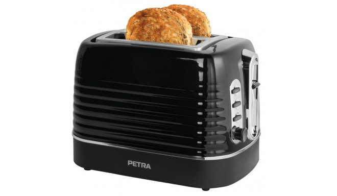 Petra PT5573BLKVDE Oscuro 2 slice toaster