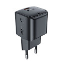 Acefast A77 Mini PD 30W GaN USB-C nástěnná nabíječka - černá