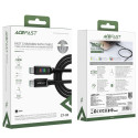 Acefast C7-03 USB-C USB-C 100W 1,2m kabel s displejem - černý