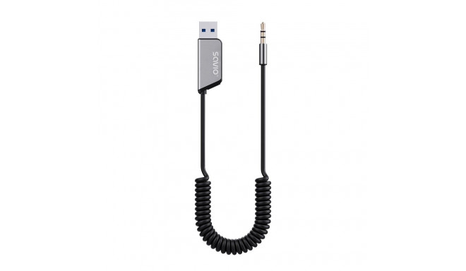 Savio TR-16 saatja AUX adapter käed-vabad funktsiooniga, Bluetooth 5.3, Google Assistant/Siri.