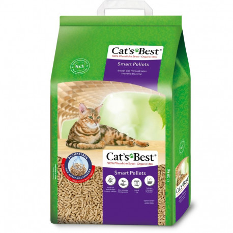Cat's Best Smart комкующиеся древесные гранулы 20L 10kg