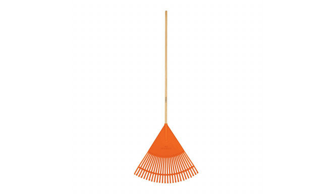 Truper leaf rake with wooden shaft and 26 flexible tines, 162cm