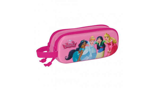 Double Carry-all Disney Princess Pink 21 x 8 x 6 cm 3D