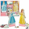 Figuurikesed Princesses Disney 45 Tükid, osad 4 Ühikut 9 x 20,5 x 1,2 cm