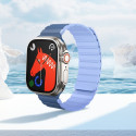 HOCO magnetic silicone strap for Apple Watch 38 / 40 / 41 mm AS102 dark blue with light blue