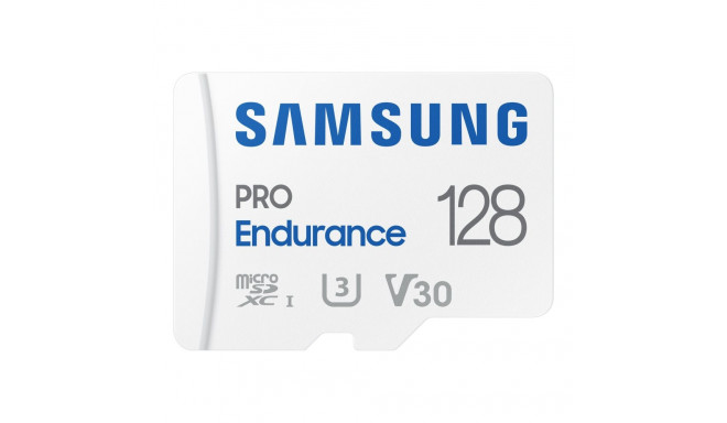 SAMSUNG PRO Endurance microSD Class10 128GB koos adapteriga R100/W40 kuni 70080 tundi