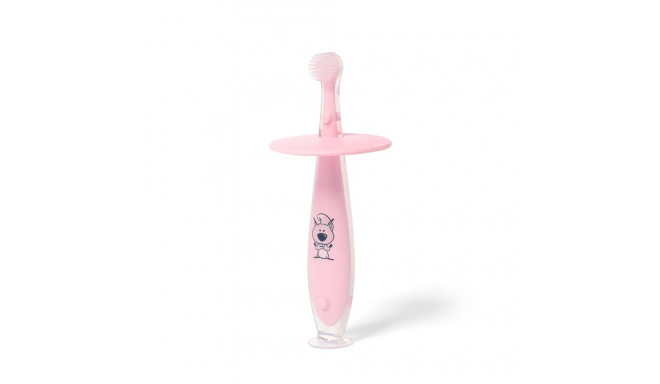 Babyono suction baby toothbrush pink 551/02