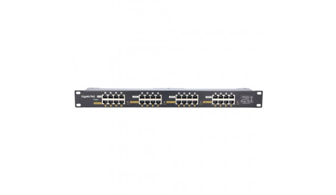 Extralink Gigabit PoE Injector 16 Port 16x 1000Mb/s RJ45, Rackmount