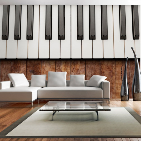 Fototapeet - Inspired by Chopin - mahogany - 350x245