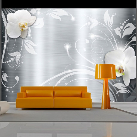 Fototapeet - Orchids on steel - 250x175