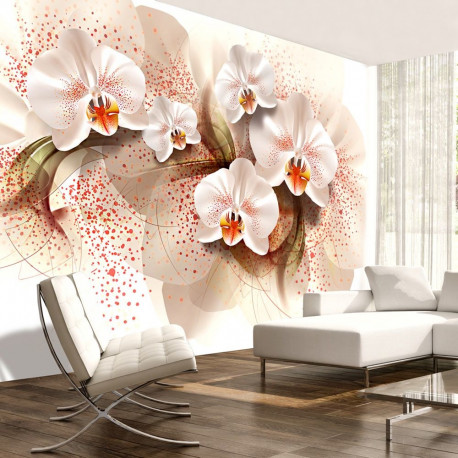 Fototapeet - Pale yellow orchids - 250x175
