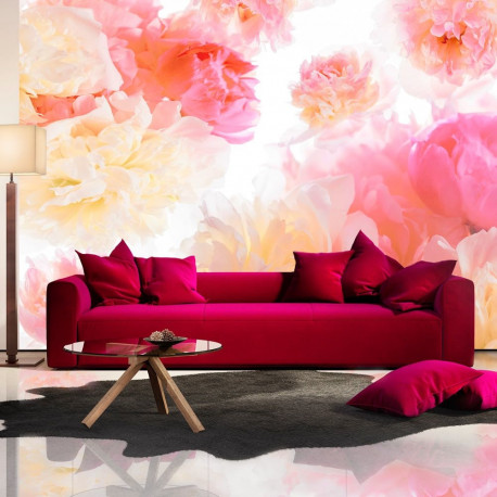 Fototapeet - Pastel peonies - 150x105