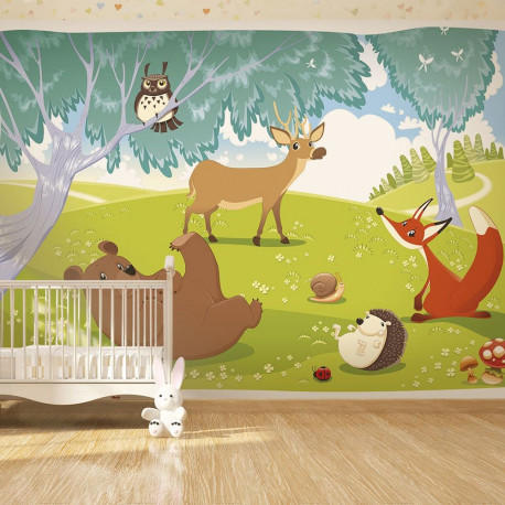 Fototapeet - Funny animals - 450x315