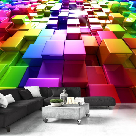 Fototapeet - Colored Cubes - 300x210