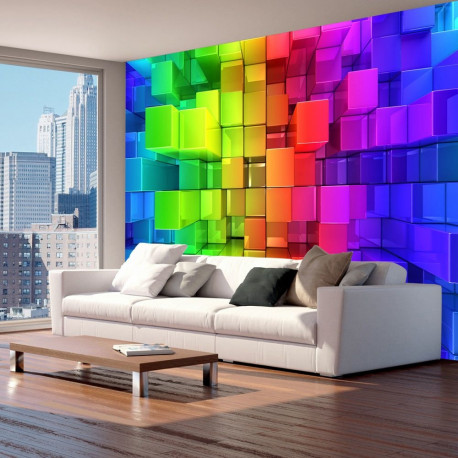 Fototapeet - Colour jigsaw - 100x70
