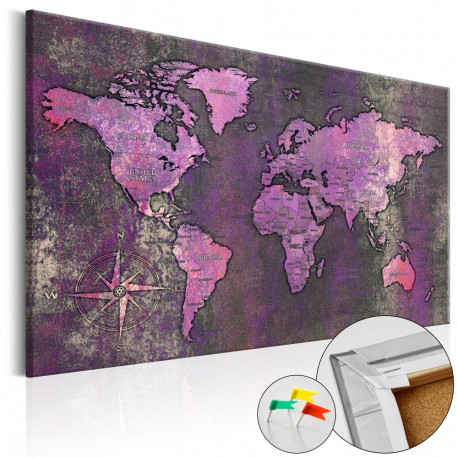 Pilt korgil - Amethyst Map [Cork Map] - 60x40