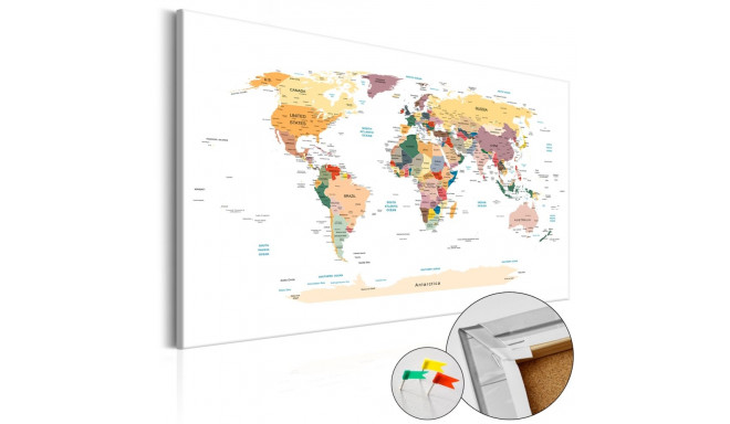 Pilt korgil - World Map [Cork Map] - 90x60