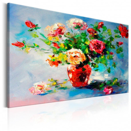 Käsitsi maalitud seinapilt - Beautiful Roses - 120x80