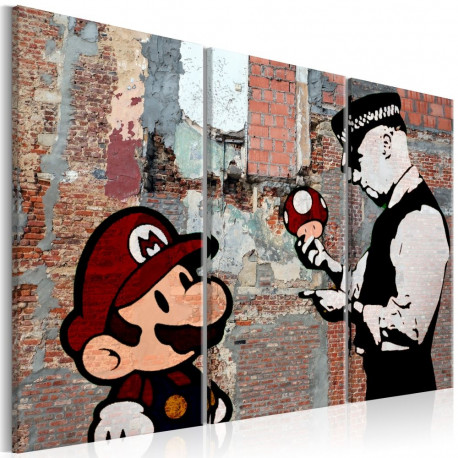 Seinapilt - Banksy: Warning - 90x60