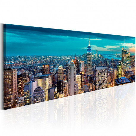 Seinapilt - Blue Metropolis - 150x50
