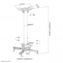 NEOMOUNTS BY NEWSTAR PROJECTOR CEILING MOUNT (HEIGHT ADJUSTABLE: 60-90 CM)