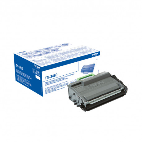 BROTHER TN-3480P BLACK TONER, 8,000 PAGES