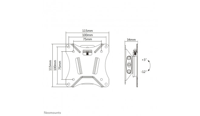 NEOMOUNTS FLAT SCREEN WALL MOUNT (TILT)