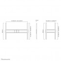 NEWSTAR FLAT SCREEN WALL MOUNT - IDEAL FOR LARGE FORMAT DISPLAYS (FIXED) - 150 KG 60-100" BLACK