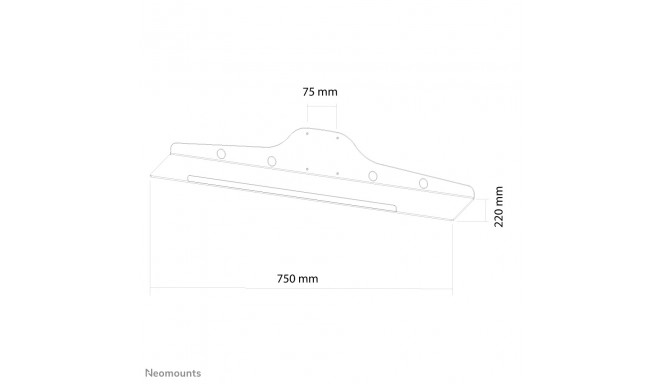 NEOMOUNTS BY NEWSTAR KEYBOARD- & MOUSE HOLDER (WIDTH: 75 CM) VESA 75X75