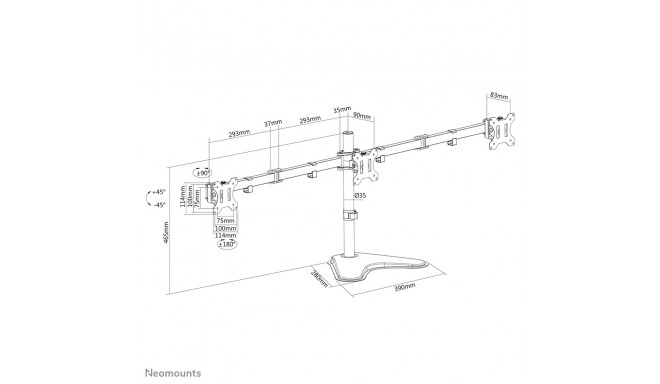 NEOMOUNTS BY NEWSTAR FLAT SCREEN DESK MOUNT (STAND)